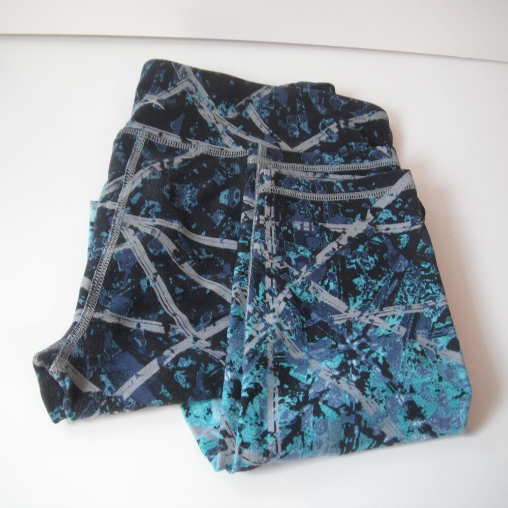 Leggings Womens Size L Pants Colorful Abstract